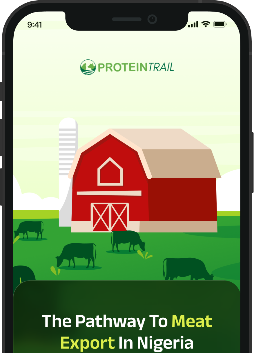 ProteinTrail dashboard on phone